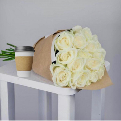 Купить на заказ Кофе с цветами с доставкой в Караганде